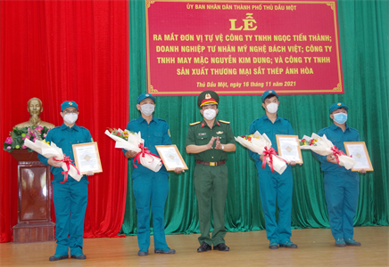 Hiệu quả mô hình lực lượng tự vệ trong các doanh nghiệp tỉnh Bình Dương