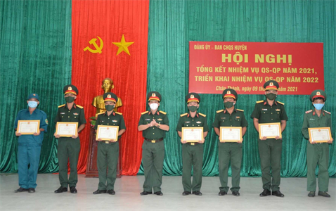 Ban CHQS huyện Châu Thành, tỉnh Tây Ninh triển khai nhiệm vụ năm 2022