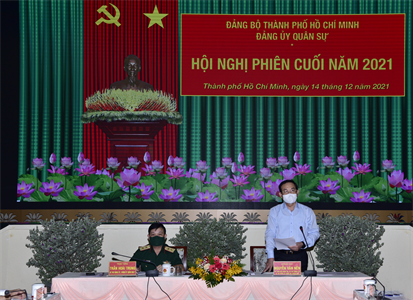 Đảng ủy quân sự Thành phố Hồ Chí Minh hội nghị phiên cuối năm 2021
