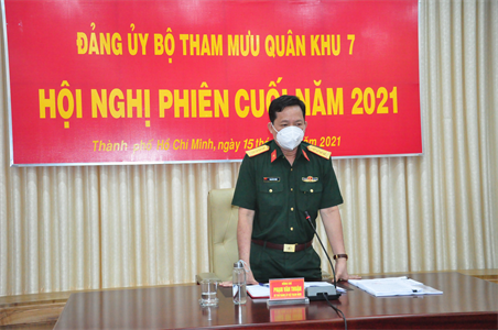 Đảng ủy Bộ Tham mưu ra nghị quyết thực hiện nhiệm vụ năm 2022