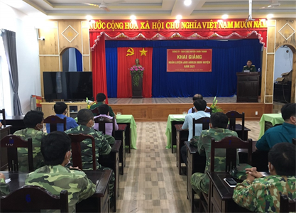 Huyện Chơn Thành khai mạc huấn luyện dự bị động viên