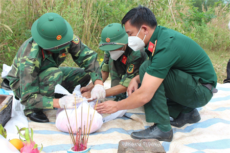 Phát hiện 2 hài cốt liệt sĩ tại thành phố Long Khánh, tỉnh Đồng Nai