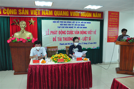 Hội hỗ trợ gia đình liệt sĩ TP.HCM phát động cuộc thi viết về đề tài Thương binh - liệt sĩ