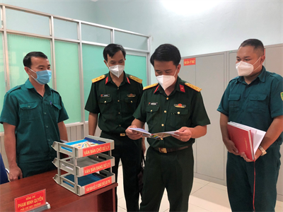 Bộ CHQS tỉnh Đồng Nai kiểm tra công tác quân sự quốc phòng thành phố Biên Hòa