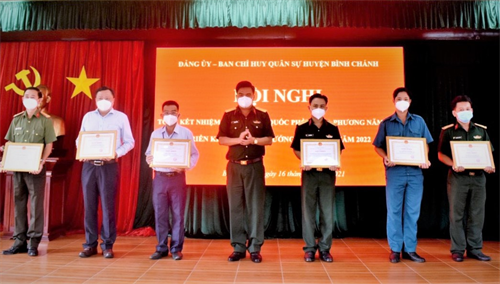 Huyện Bình Chánh hoàn thành tốt nhiệm vụ quân sự, quốc phòng địa phương năm 2021