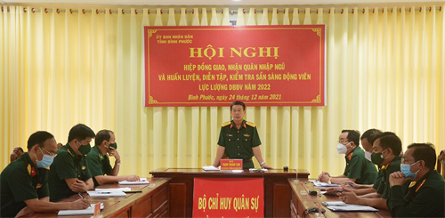 Tỉnh Bình Phước hiệp đồng giao, nhận quân năm 2022