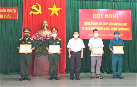 Huyện Dương Minh Châu tổng kết nhiệm vụ quốc phòng địa phương năm 2021