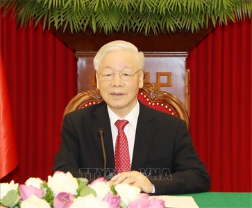 Tổng Bí thư Nguyễn Phú Trọng: Cả nước góp sức, toàn Đảng, toàn dân đồng lòng sẽ chiến thắng đại dịch Covid-19