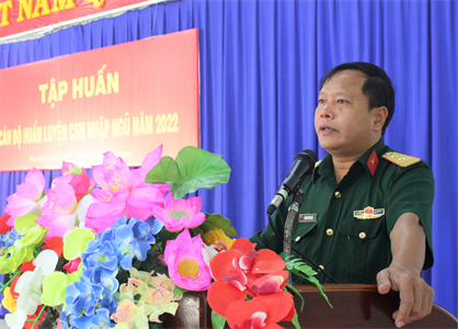 Trung đoàn 174 tập huấn cán bộ huấn luyện chiến sĩ mới năm 2022