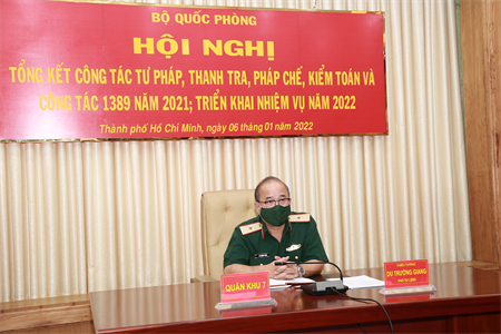 Bộ Quốc phòng tổng kết công tác Tư pháp, Thanh tra, Pháp chế, Kiểm toán và công tác 1389