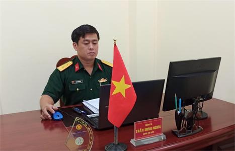 Trung tá Trần Minh Nghĩa tích cực, chủ động phòng, chống dịch