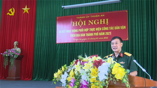 Thành ủy Thuận An, tỉnh Bình Dương sơ kết hoạt động dân vận năm 2021