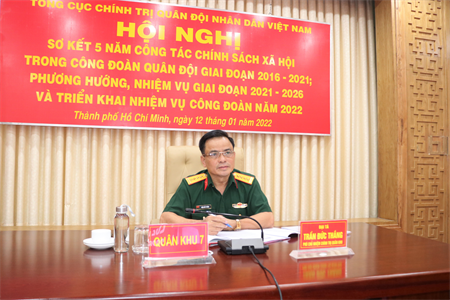 Hội nghị sơ kết 5 năm công tác chính sách xã hội trong Công đoàn Quân đội
