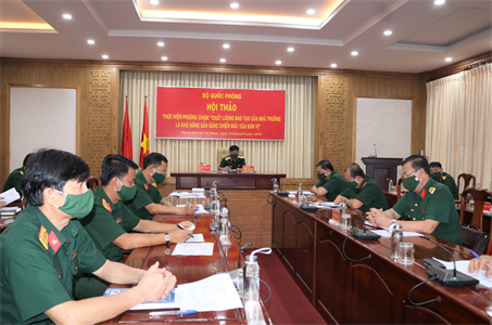 Hội thảo thực hiện phương châm: “Chất lượng đào tạo của nhà trường là khả năng SSCĐ của đơn vị”