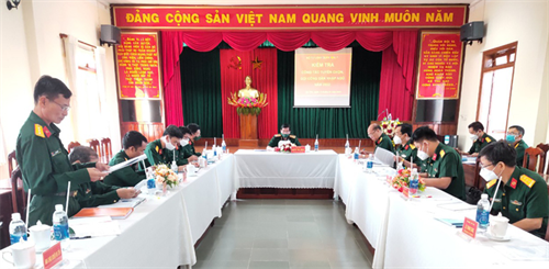Quân khu kiểm tra công tác tuyển quân tại huyện Đạ Tẻh, tỉnh Lâm Đồng