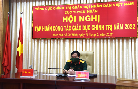 Hội nghị tập huấn công tác giáo dục chính trị toàn quân