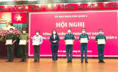 Quận 6 tổng kết diễn tập phòng, chống dịch Covid-19