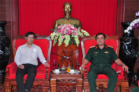 Lãnh đạo Tỉnh ủy Tây Ninh chúc tết Bộ Tư lệnh Quân khu 7