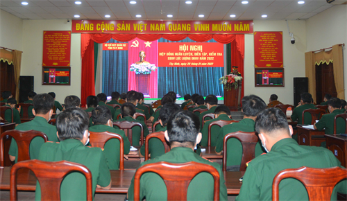 Bộ CHQS tỉnh Tây Ninh hiệp đồng huấn luyện quân nhân dự bị năm 2022