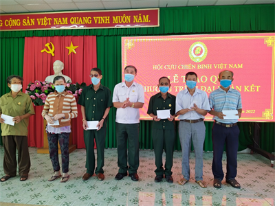 Trao 1.700 phần quà tết cho hội viên cựu chiến binh khó khăn