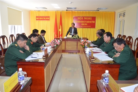 Hội nghị kiểm điểm Đảng ủy Quân sự tỉnh Lâm Đồng năm 2016