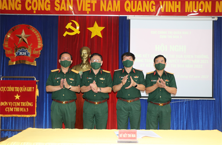 Cụm thi đua 3 Cục Chính trị tổng kết phong trào thi đua Quyết thắng năm 2021