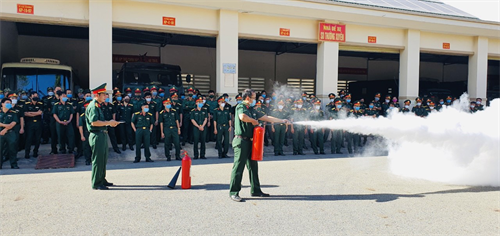 Bộ CHQS tỉnh Bà Rịa-Vũng Tàu tập huấn phòng chống cháy nổ