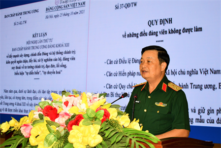 Thường vụ Đảng ủy Quân khu quán triệt Kết luận, Quy định của Ban Chấp hành Trung ương Đảng