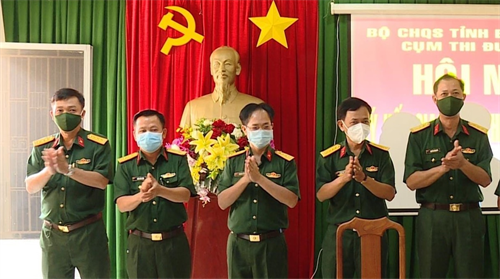 Cụm thi đua số 2, Bộ CHQC tỉnh Bình Dương ký kết giao ước thi đua năm 2022