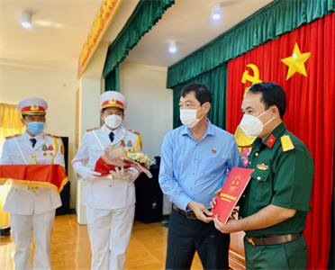 Thiếu tá Ngô Khánh giữ chức vụ Chính trị viên Ban CHQS thành phố Vũng Tàu
