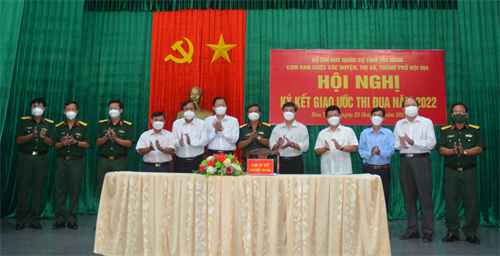 Tỉnh Tây Ninh: Cụm nội địa ký kết giao ước thi đua năm 2022