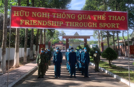 LLVT huyện Chơn Thành hưởng ứng Ngày chạy thể thao CISM