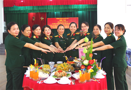Hội thi “Bữa cơm chiến sĩ” tại Trường Quân sự Quân khu 7