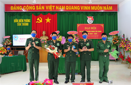 Chi đoàn đồn Biên phòng Tân Thành đại hội điểm
