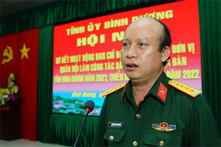 Tỉnh ủy Bình Dương sơ kết hoạt động công tác dân vận năm 2021