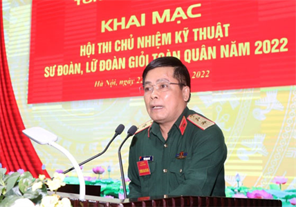 Khai mạc Hội thi Chủ nhiệm kỹ thuật sư đoàn, lữ đoàn giỏi toàn quân năm 2022