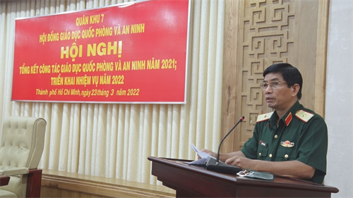 Quân khu 7 tổng kết công tác giáo dục quốc phòng và an ninh năm 2021