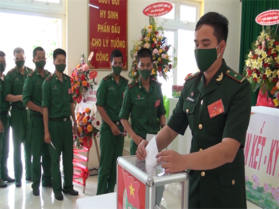 Chi đoàn Đồn Biên phòng Cửa khẩu Quốc tế Bình Hiệp đại hội điểm