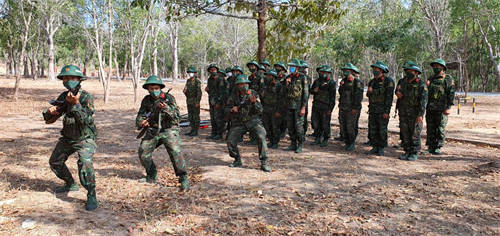 Bộ CHQS tỉnh BR - VT kiểm tra công tác huấn luyện chiến sĩ mới tại Trung đoàn Minh Đạm