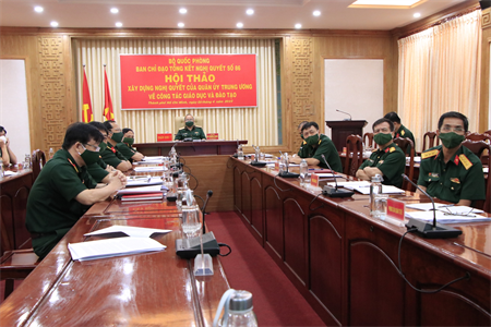 Hội thảo xây dựng Nghị quyết Quân ủy Trung ương về công tác giáo dục và đào tạo