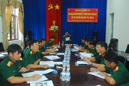 Sư đoàn 317 hội nghị kiểm điểm Đảng ủy, ủy viên Đảng ủy