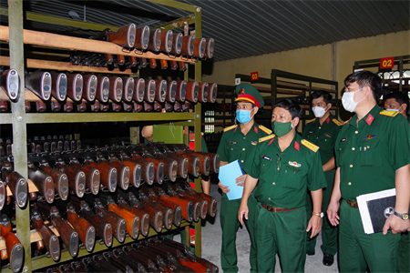 Cục Kỹ thuật kiểm tra công tác quản lý, bảo đảm an toàn vũ khí, đạn dược, vật liệu nổ tại Trường Quân sự