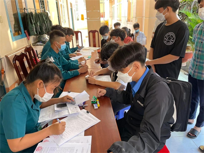 Bình Dương đăng ký nghĩa vụ quân sự cho nam công dân tuổi 17