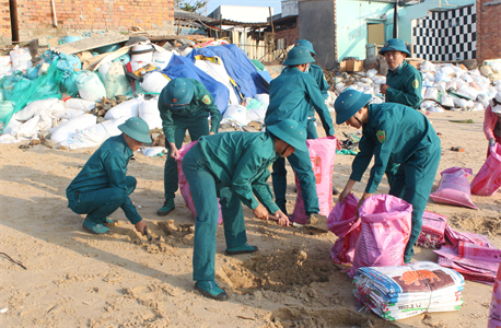 LLVT tỉnh Bình Thuận chủ động giúp dân phòng, chống thiên tai