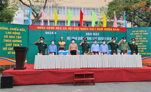 Quận 5 khai mạc hội thao quốc phòng năm 2022