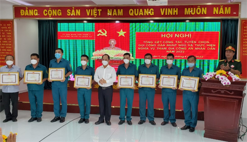 Quận 1 tổng kết công tác tuyển chọn, gọi công dân nhập ngũ năm 2022