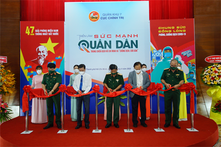 Khai mạc triển lãm “Sức mạnh quân dân trong Chiến dịch Hồ Chí Minh và chống dịch, cứu dân”