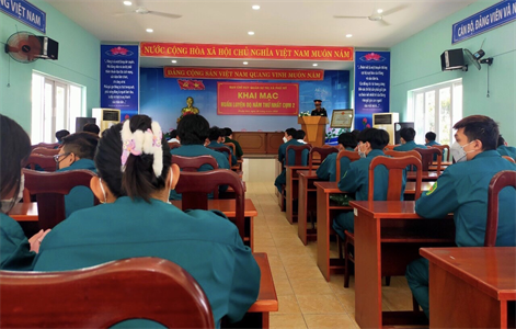 Ban CHQS thị xã Phú Mỹ khai mạc huấn luyện dân quân năm thứ nhất