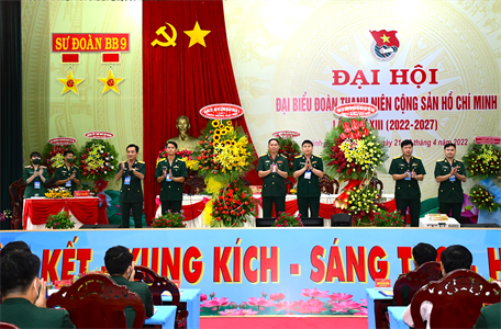 Sư đoàn 9 tổ chức Đại hội Đoàn TNCS Hồ Chí Minh làm điểm toàn quân