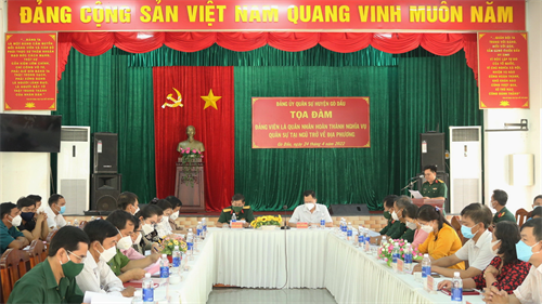 Tọa đàm đảng viên hoàn thành nghĩa vụ quân sự tại ngũ trở về địa phương